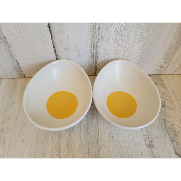 Dept‎ 56 egg bowl yolk unique home decor set figure boiled farm - Picture 1 of 6